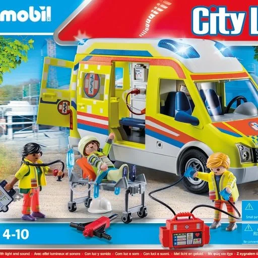 Playmobil - Ambulance med lys og lyd (71202)