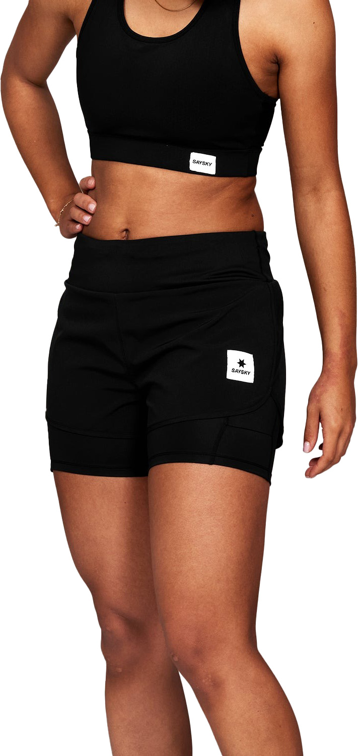 2 in 1 Pace Shorts 3'' Dame 901/Black