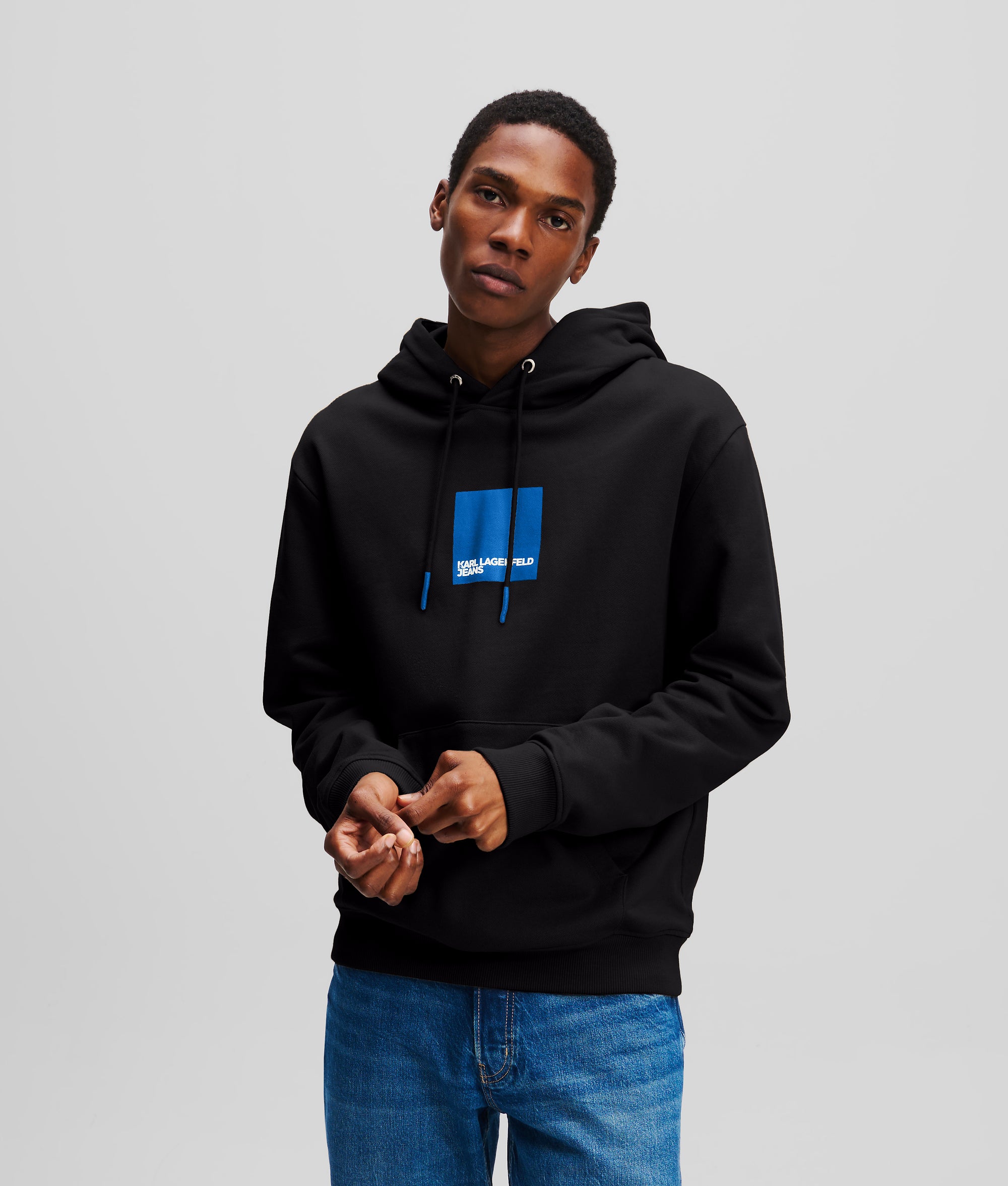 KLJ hoodie met vierkant logo