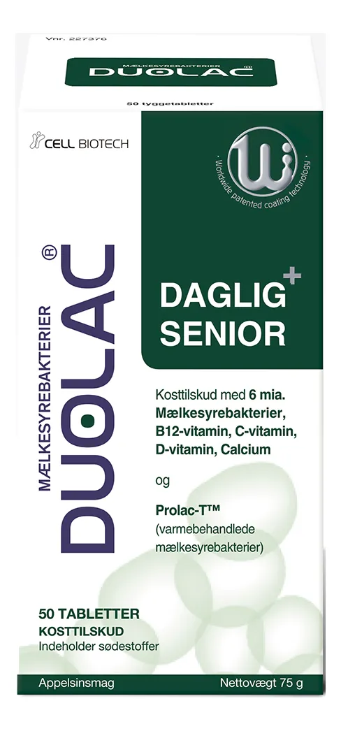 Duolac Daglig  Senior - 50 tygggetabl.