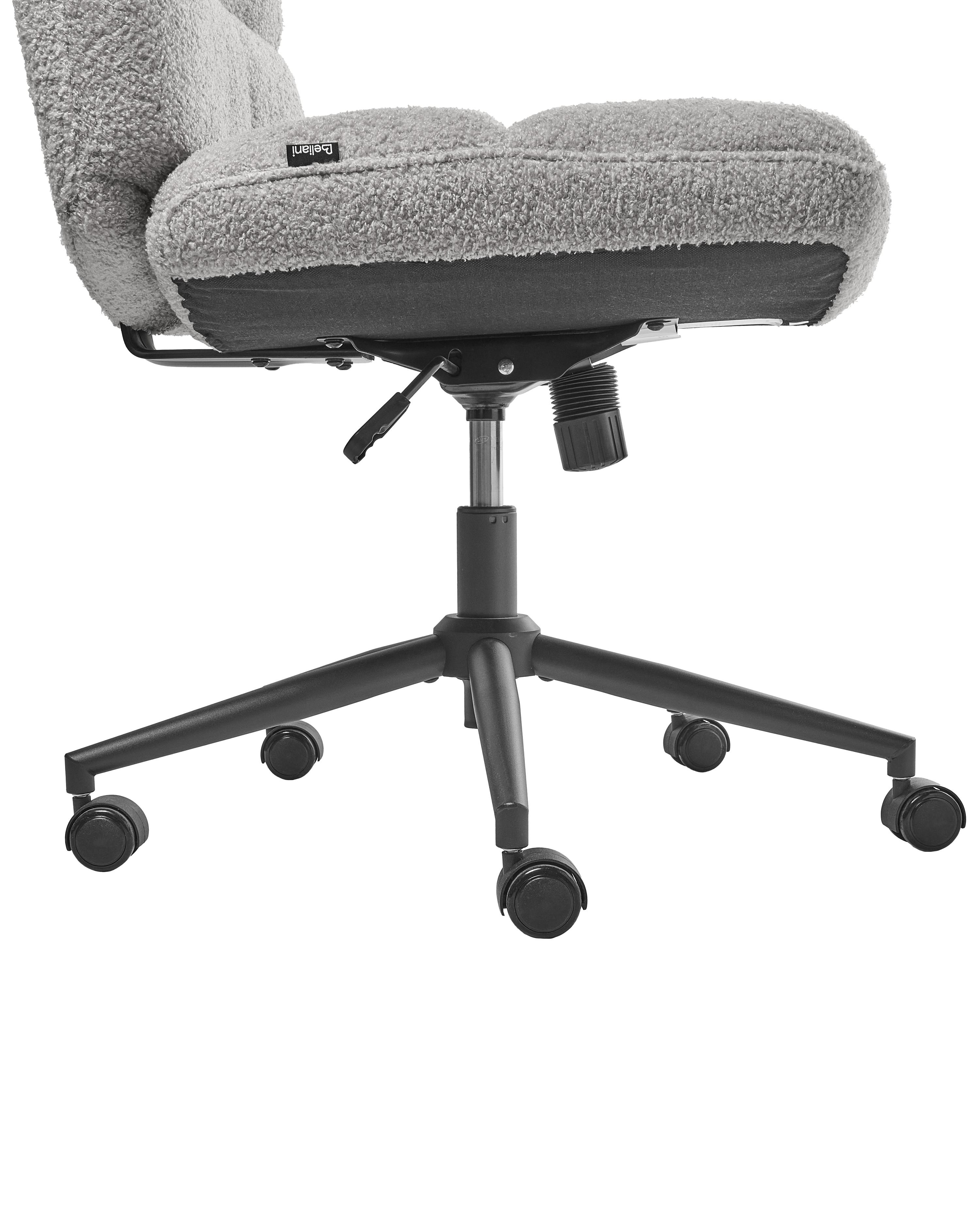 Bureaustoel CATLIN Bouclé Lichtgrijs
