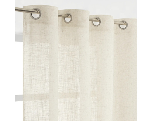 Oogjessjaal linnenlook beige 140x245 cm