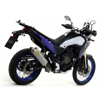 Silencieux Arrow indy race evo alu embout inox - Gris