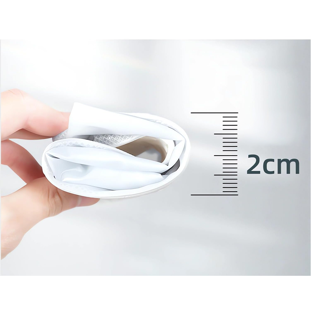 (1 Paar) Gr. 41-42 Wiederverwendbare Schuhabdeckung Outdoor Schuhüberzug Wasserabweisend mit Reissverschluss - Transparent