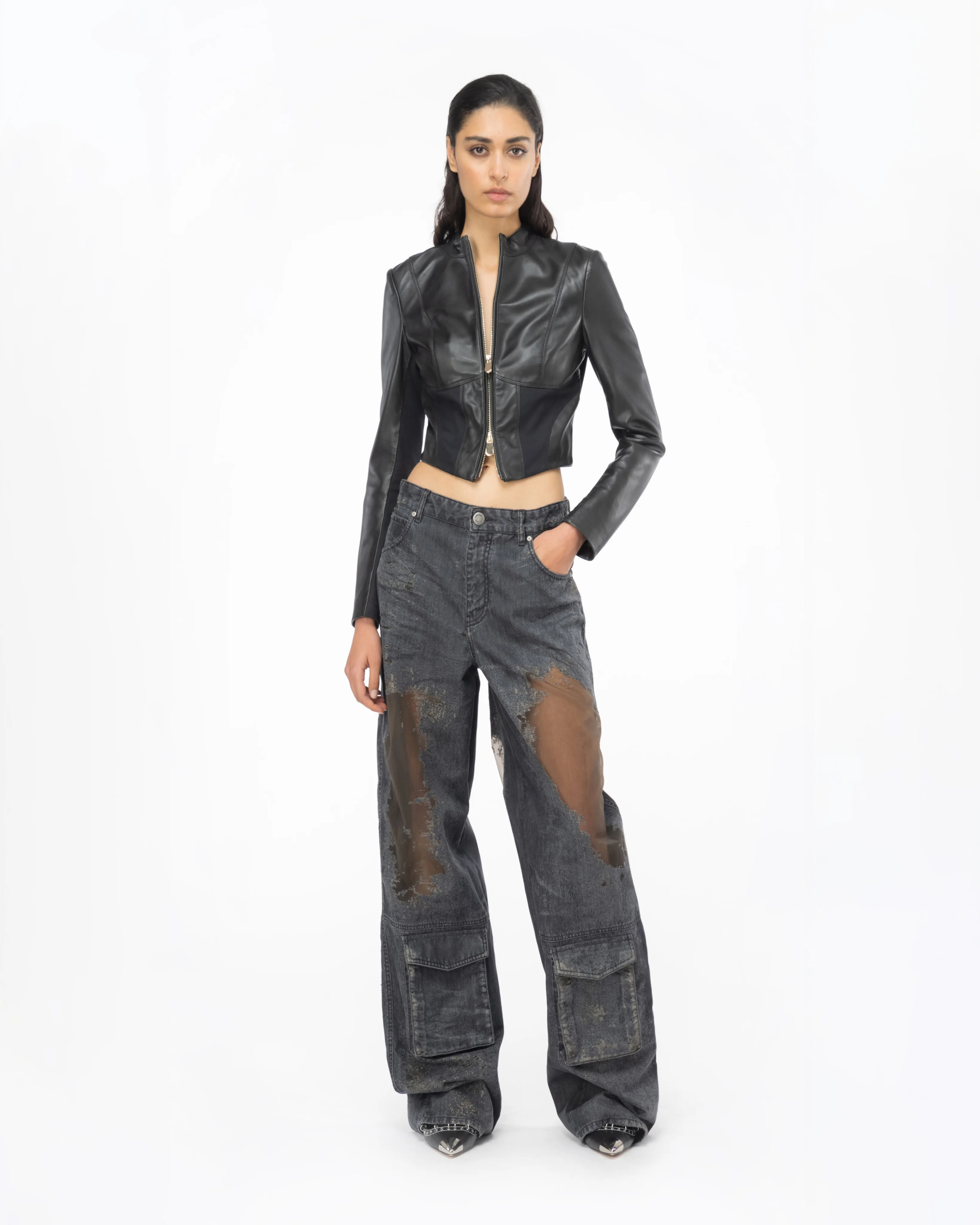 Jean cargo | Noir