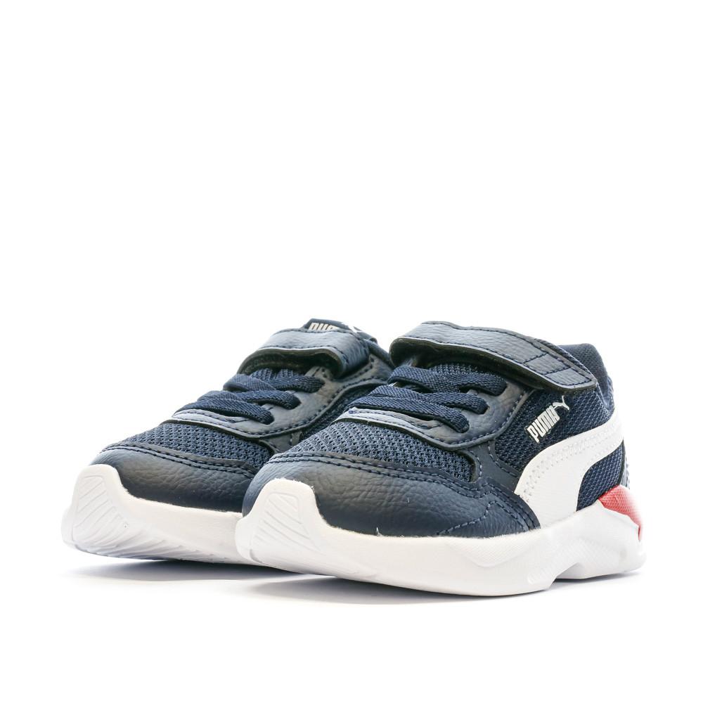 Puma Baskets Blanches/Marines/Rouges Garçon Puma X-ray Speed Lite