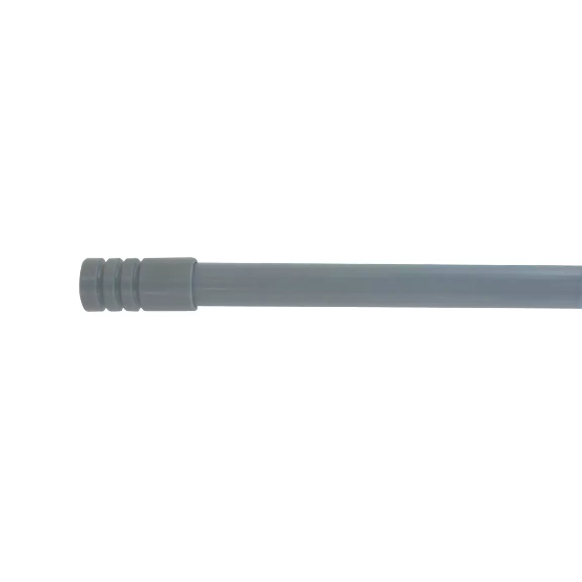 Kit de tringle extensible (135 à 225 cm) Cylindre strié Gris foncé