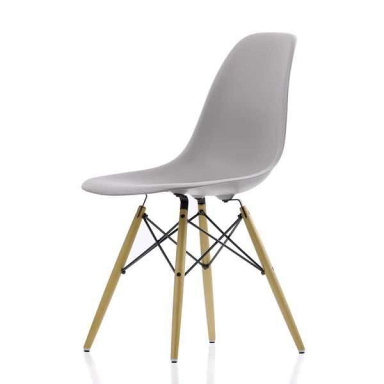 Vitra Eames DSW stoel met essen onderstel, Pebble