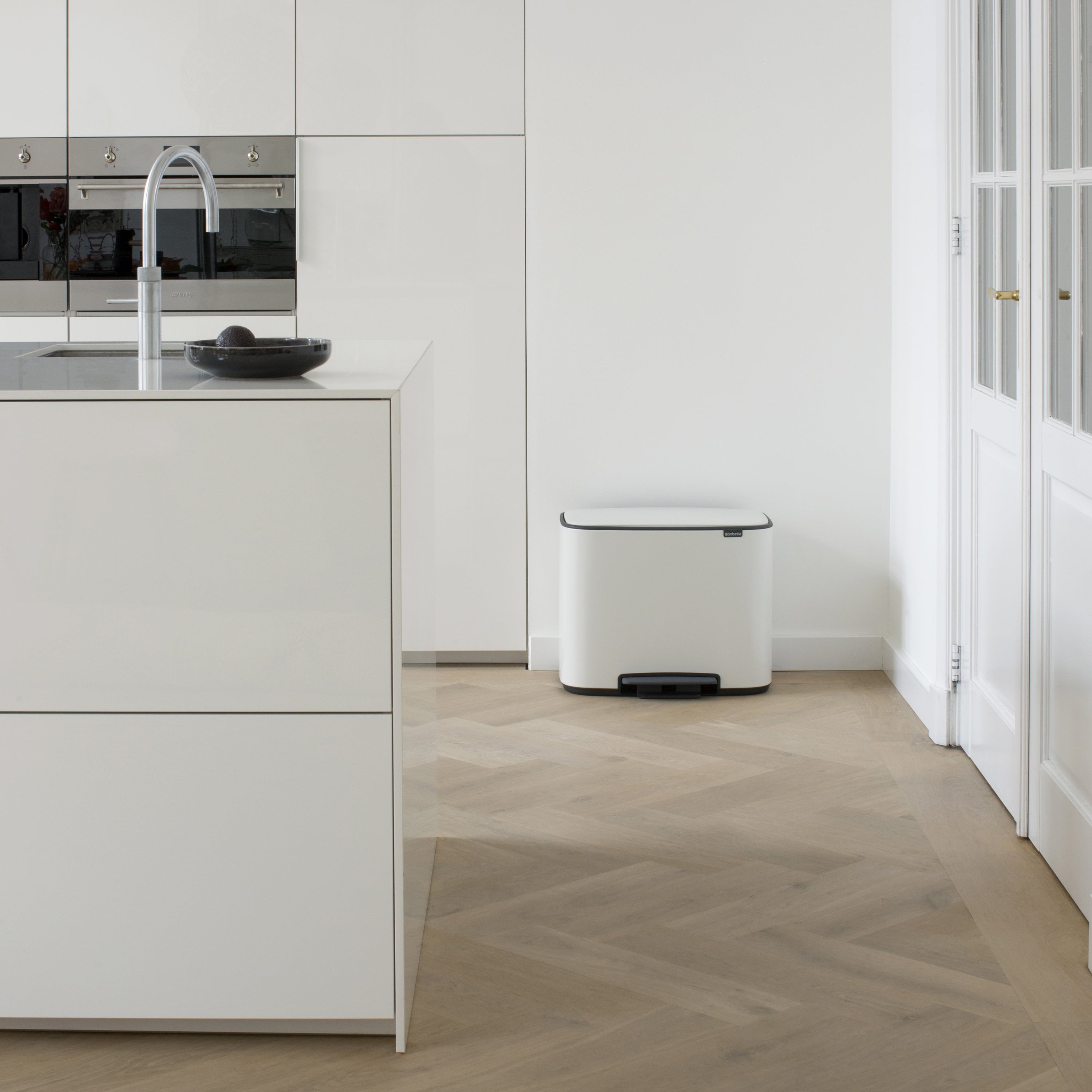 Brabantia Bo Pedaalemmer 11 +  23 L - Wit