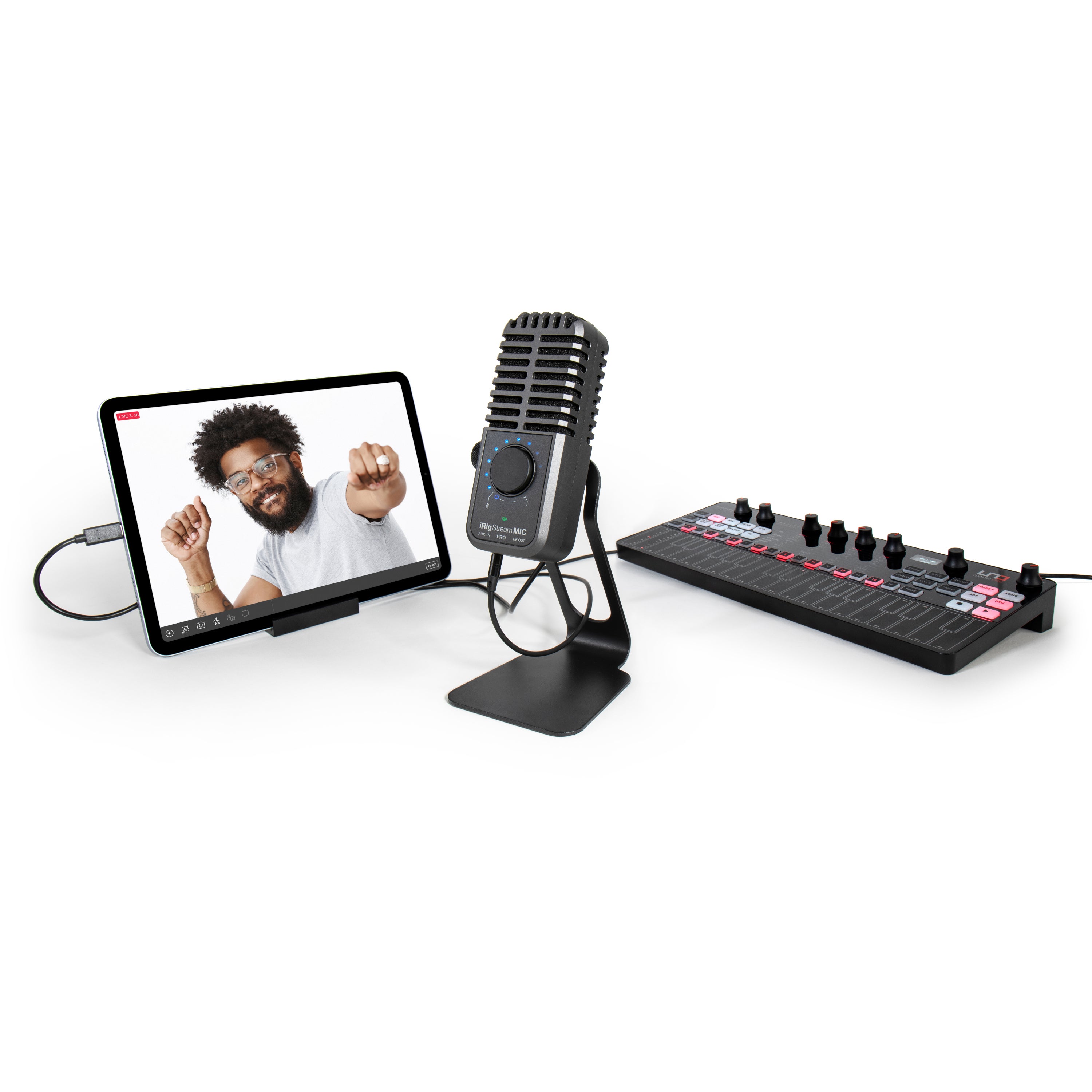 IK Multimedia iRig Stream Mic Pro multi-patroon condensator USB-microfoon