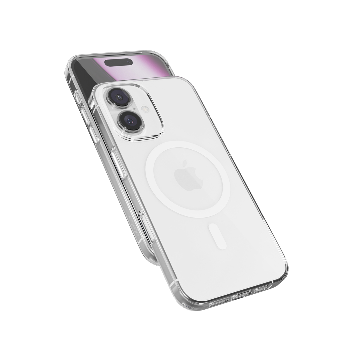 iPhone 16 Mag  Hero Case Pro MagSafe Hybrid Hülle TPU Bumper (90810101300001) - Schwarz / Transparent