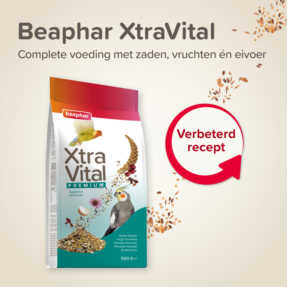 Beaphar XtraVital Grote Parkiet 500 gr