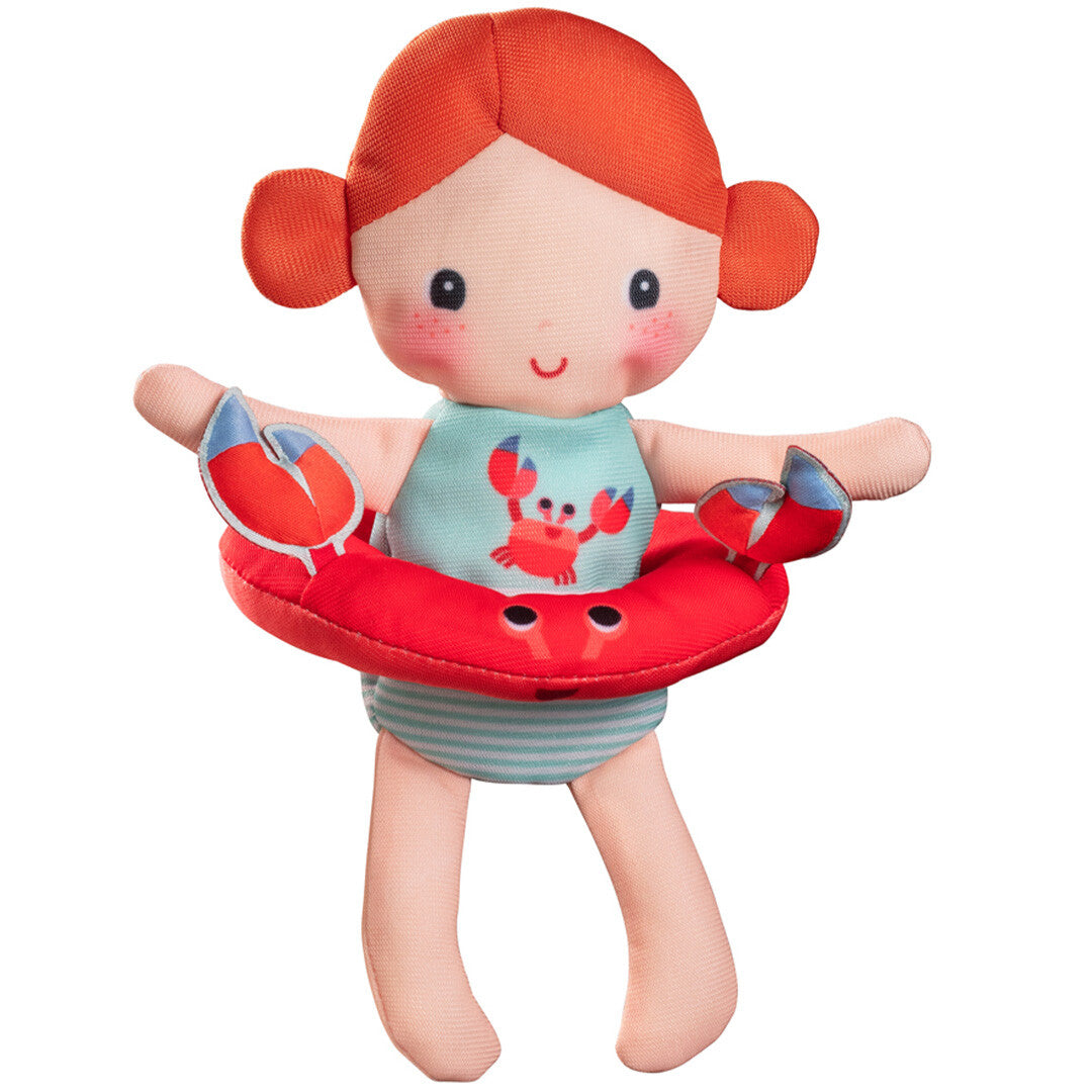 Lilliputiens badpop met zwemband - krab