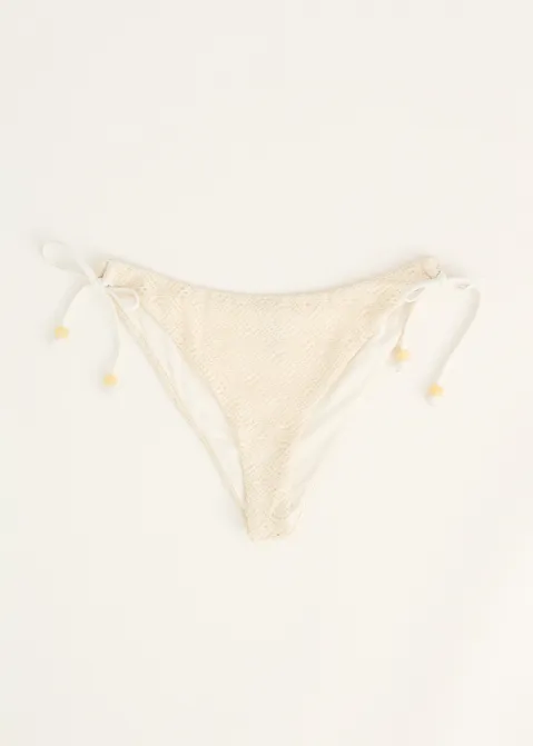 Kanten bikini broekje off-white (ECRU)