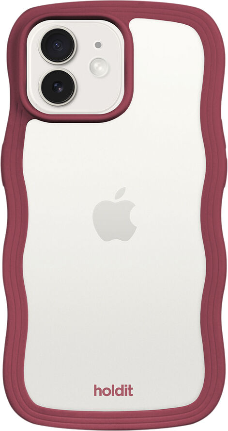 HoldIt Wavy Case iPhone 12/12 Pro Rød