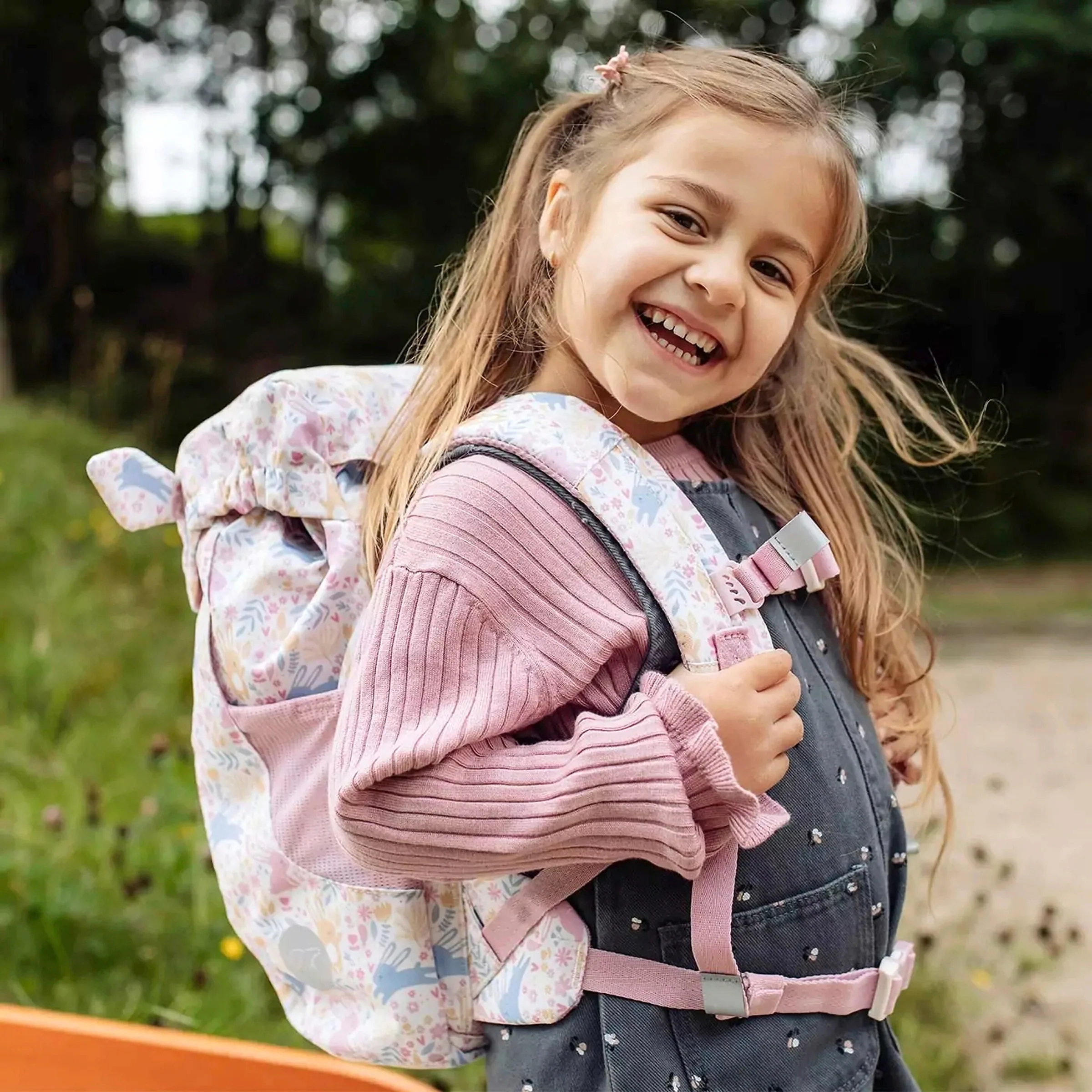 Beckmann Kindergartenrucksack Classic Mini Bunny rosa