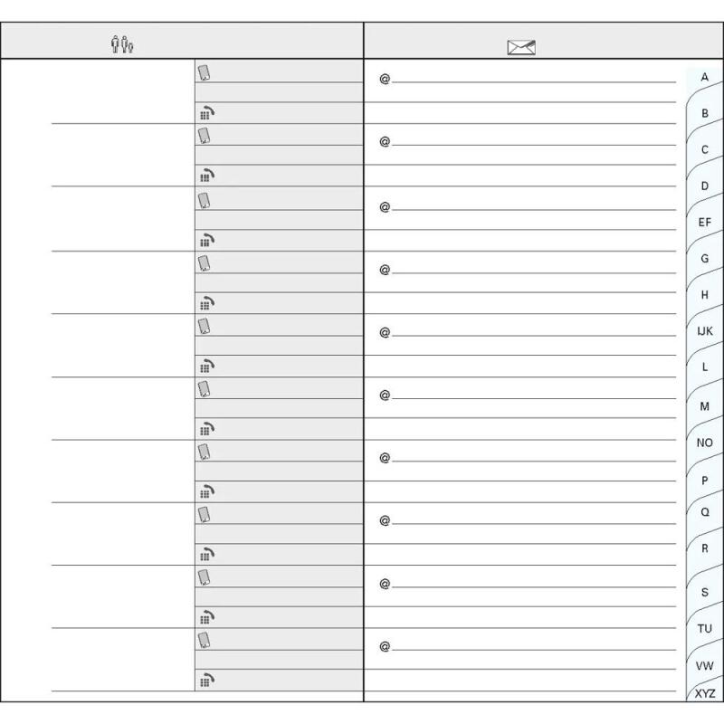 Carnet d'adresses Winner 8,6 x 15,8 cm - Couleurs assorties