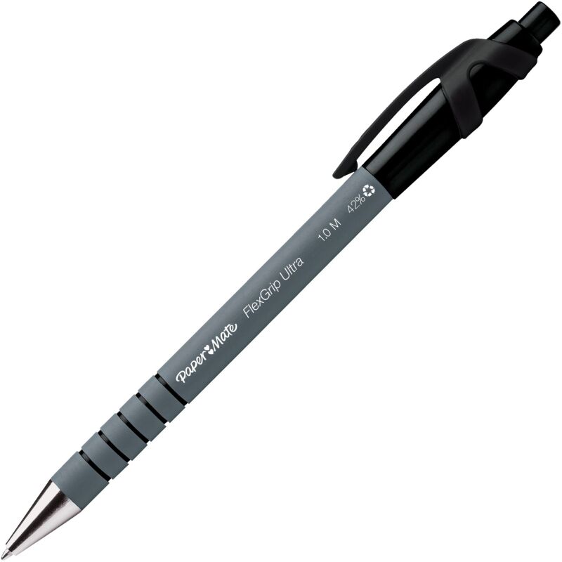 Stylo bille Paper Mate Flexgrip Ultra rétractable pointe 1 mm - écriture moyenne