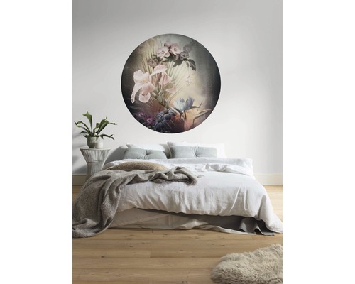 Zelfklevend fotobehang D1-036 Stippen Vlaamse Bloemen Ø 125 cm
