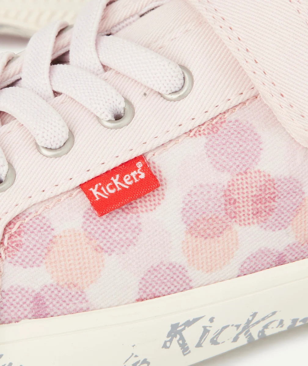 KICKERSBASKETS ROSES AVEC POIS COLORÉS FILLE