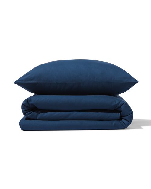 housse de couette en coton doux 140x200/220 bleu foncé