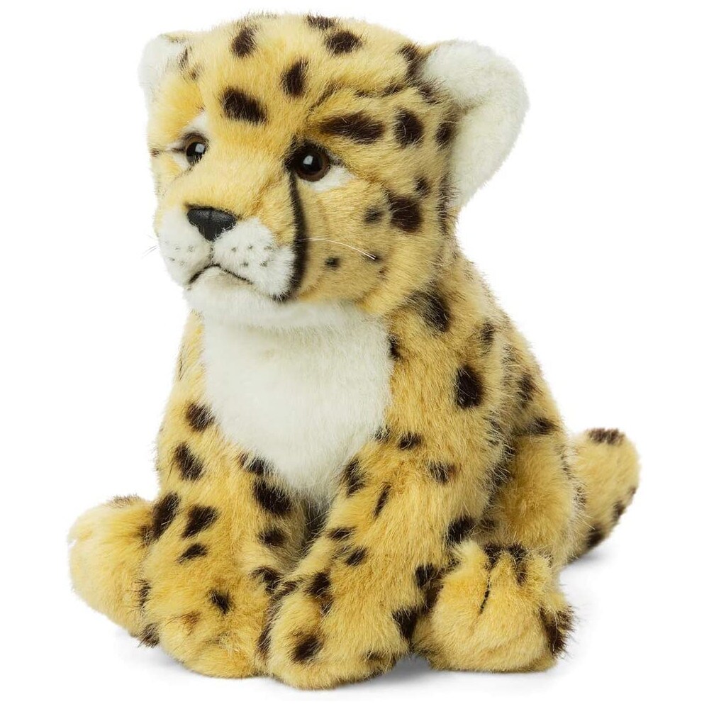 WWF - Plüschtier - Gepard (sitzend, 23cm) lebensecht Kuscheltier Stofftier Raubtier Raubkatze