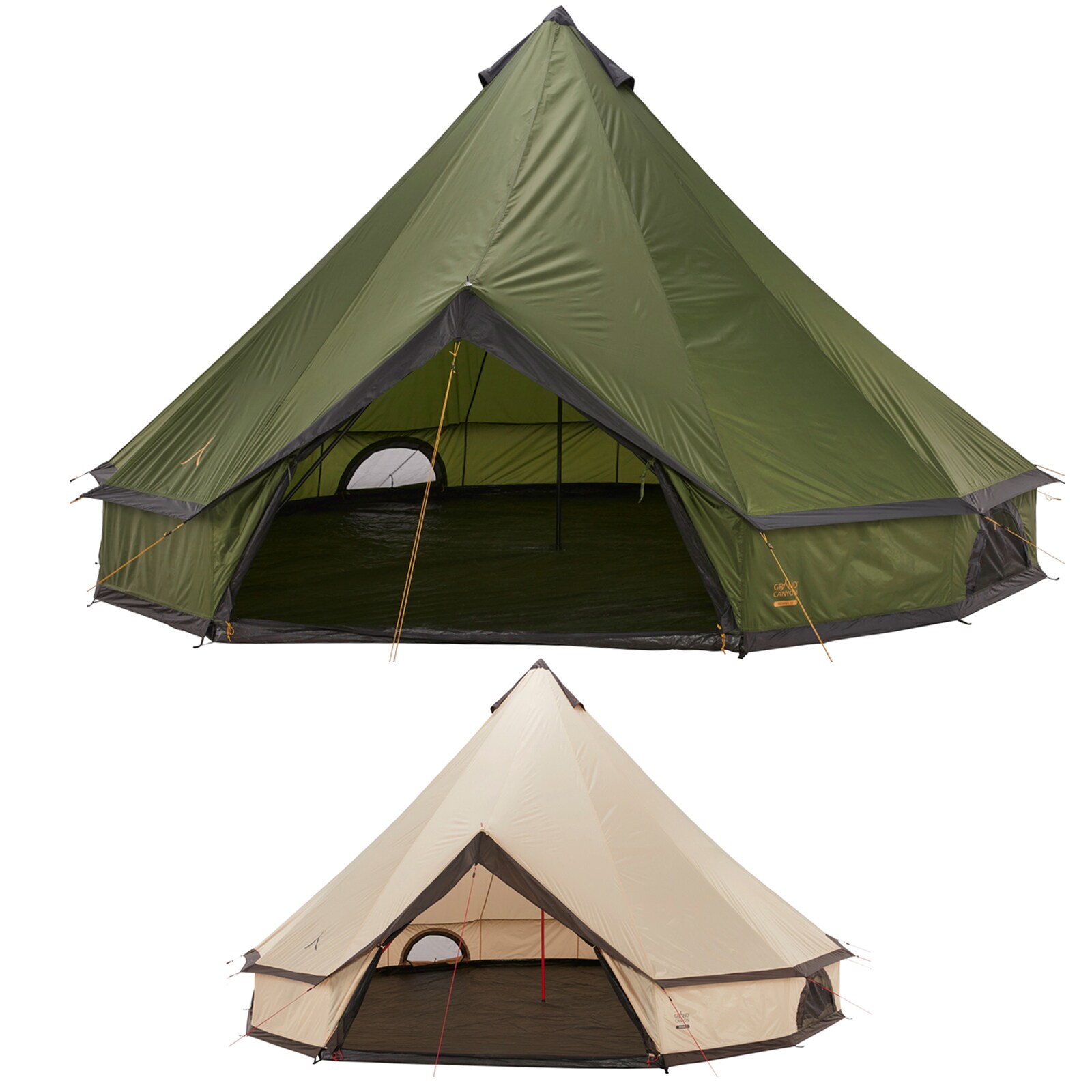 GRAND CANYON Indiana 10 Personen Rund Zelt Familien Gruppenzelt Tipi Wigwam Groß Farbe: Mojave Desert