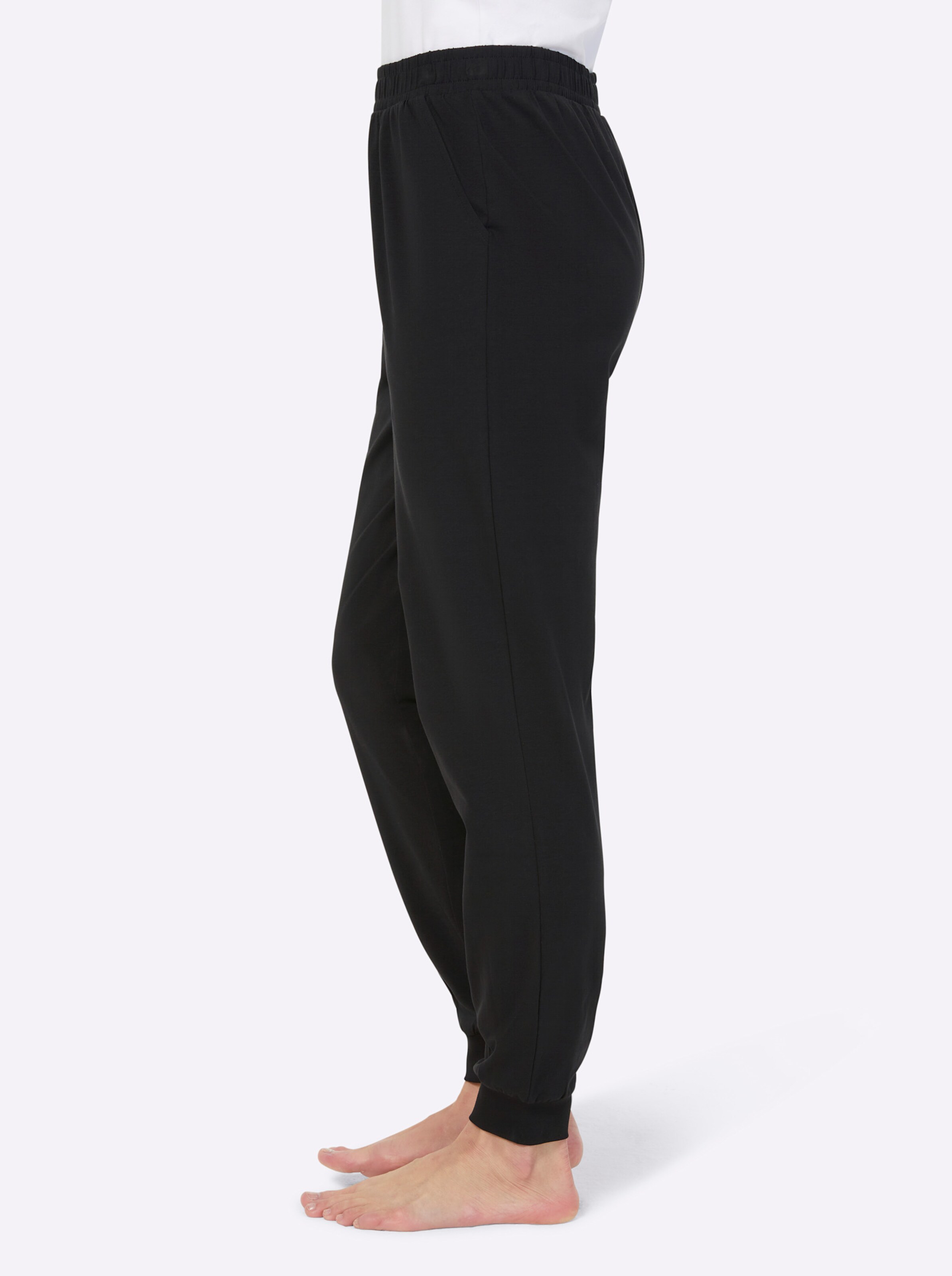 feel good Hosen in schwarz + grau-meliert