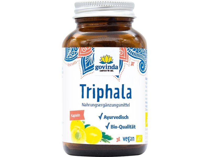 Govinda Triphala Kapseln 45 Stück Fördert das allgemeine Wohlbefinden und unterstützt die Verdauung