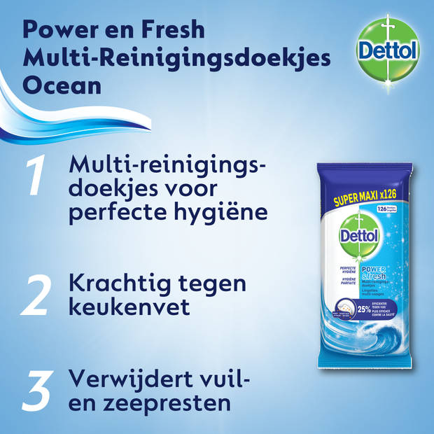 Dettol Doekjes Oceaan - 80 stuks