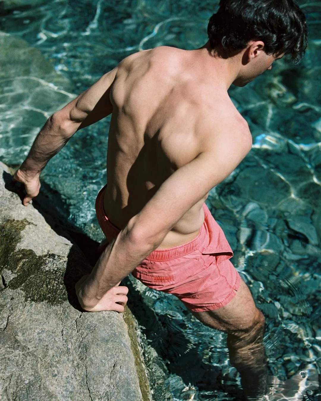5incher Reefrover Swim Trunks Herre 160/Weathered Red