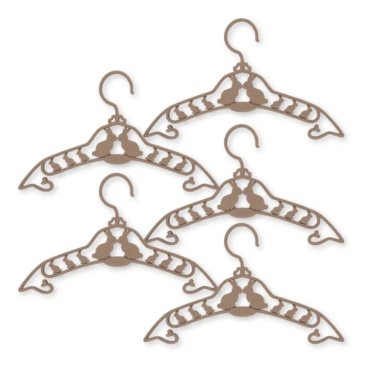 Konges Sløjd Cintres Lapin - Set de 5 | Terracotta