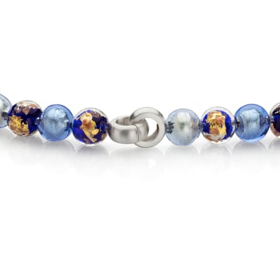 Collier Muranoglas Kobalt