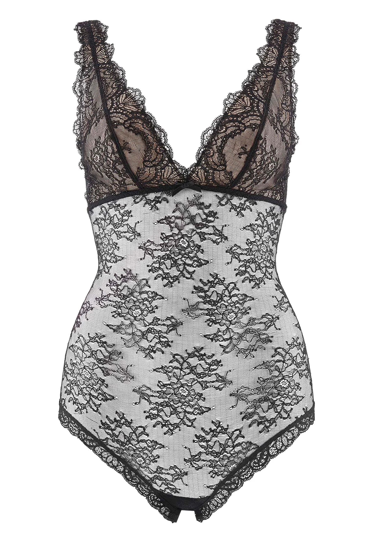 DANSE DES SENS - Body sans armature 100 dentelle | Noir
