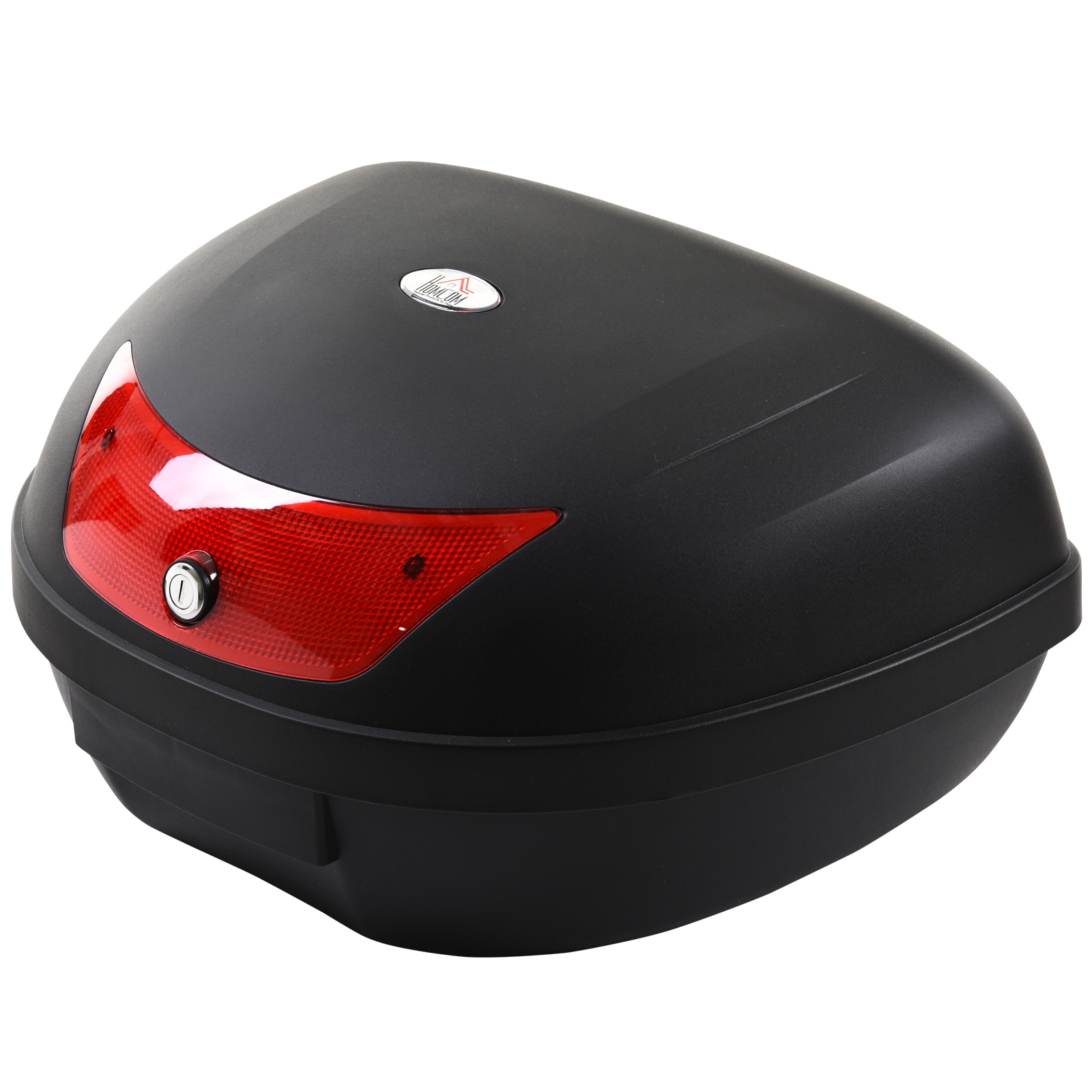 HOMCOM Motorradkoffer für Roller und Mofas schwarz 59 x 43 x 33 cm (LxBxH)