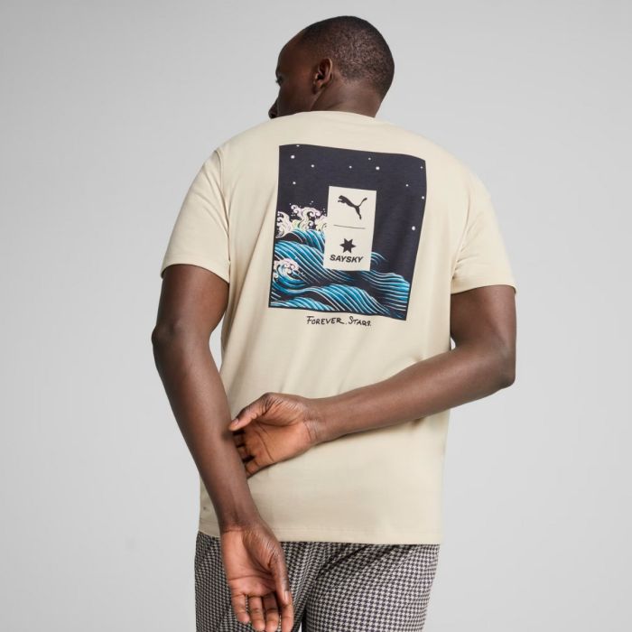 Puma Unisex T-shirts SS Tee Saysky Brun