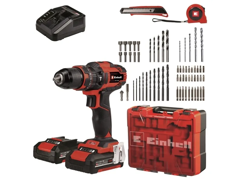 Einhell Einhell TE-CD 18 Li akku slagboremaskine 60 Nm 2×18V/2,0Ah batteri og lader