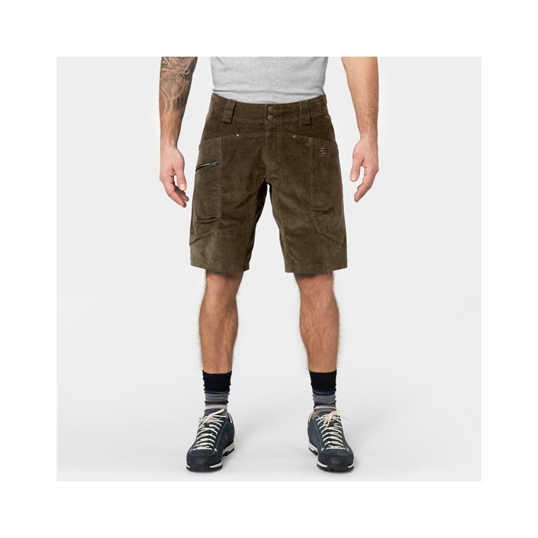 Elevenate M Après Cord Shorts Shiitake Brown