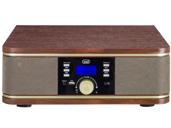 Trevi TT 1042 DAB, Rødbrun, Træ, 33,45,78 rpm, 33,45,78 rpm, Dreje, DAB, DAB , FM