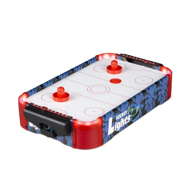 Robust airhockey-bordspill med LED-skjerm