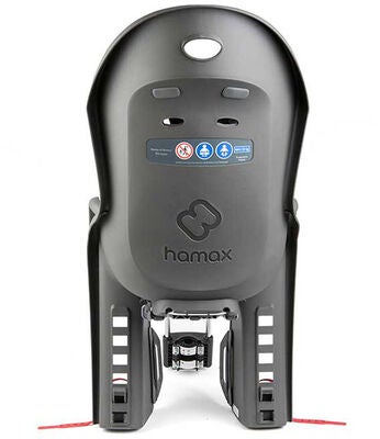 Hamax AMIGA Sykkelsete, Dark Grey/Red