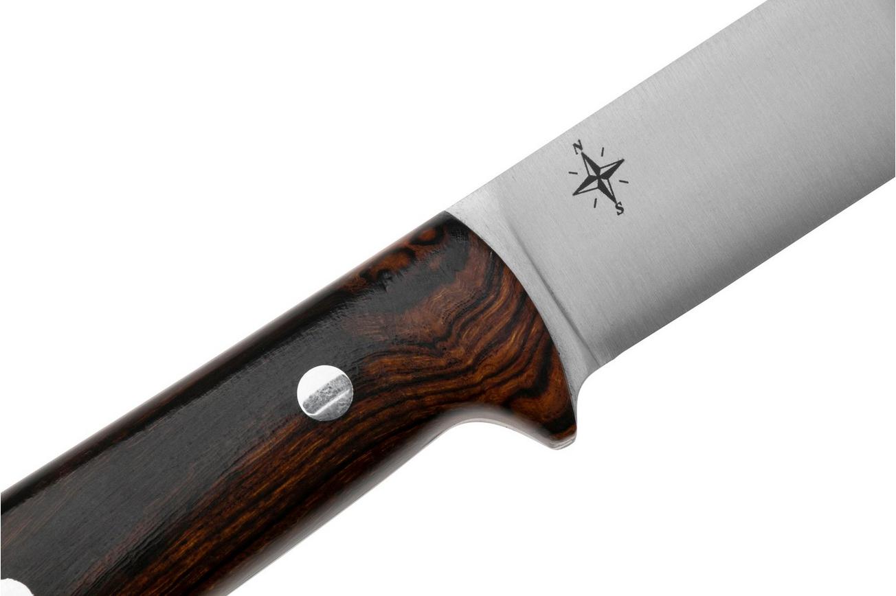 Bark River Kephart 4“ CPM 3V Desert Ironwood, vaststaand bushcraftmes