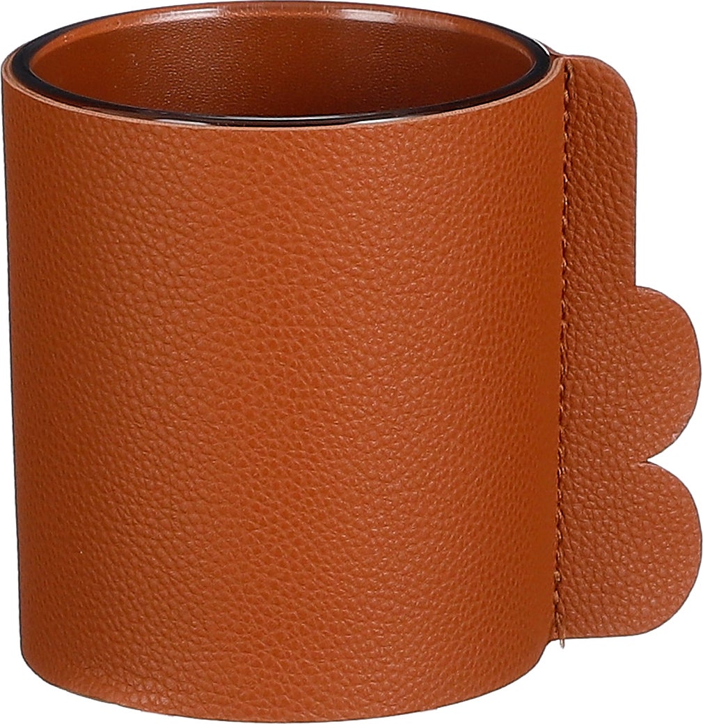 Mica Decorations vaas Danu bruin 14 x 9,5 x 10 cm