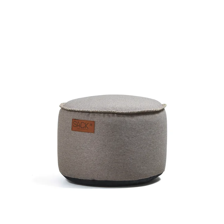 SACK it - RETRO it Canvas Pouf, sand