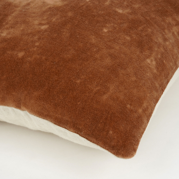 Kussen velvet roest l45xb45xh10 cm