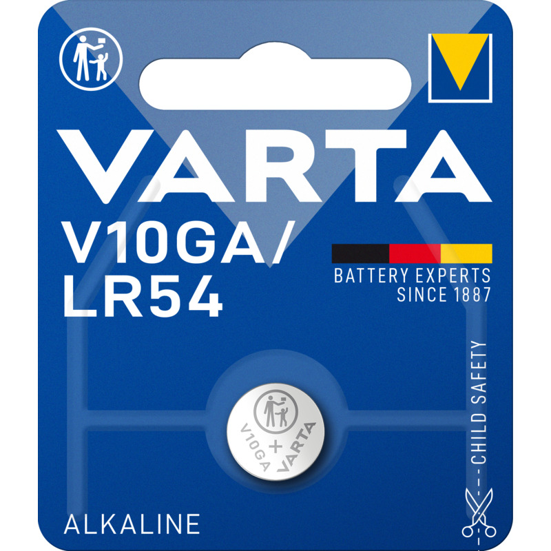 Varta Knopfbatterie, V10GA, 1 Stück