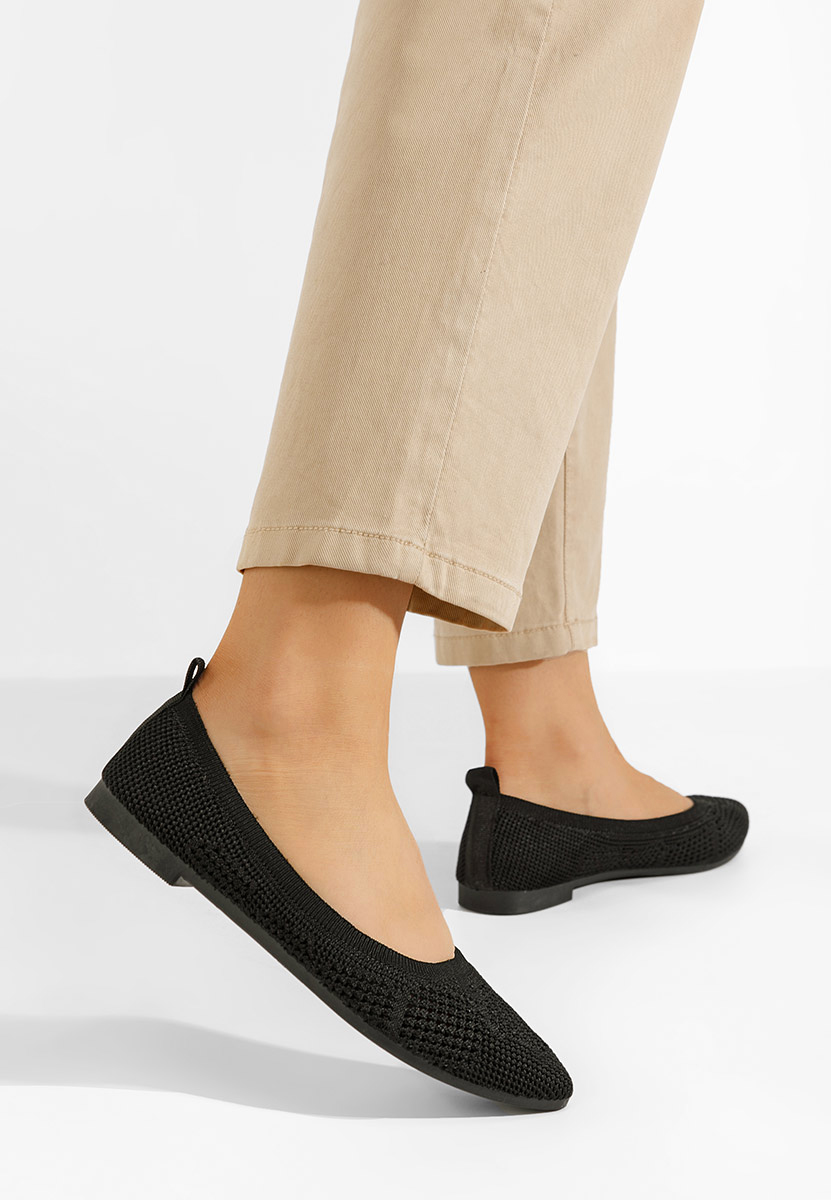 Ballerines femme noirs Carmelina