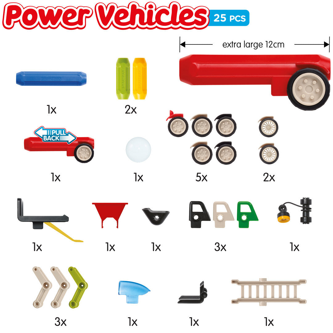 Smartmax puzzelspel - power vehicles