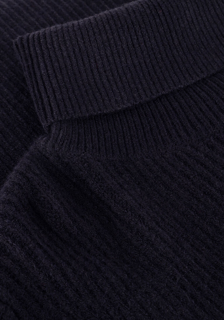 blauwe co'couture coltrui row rib rollneck