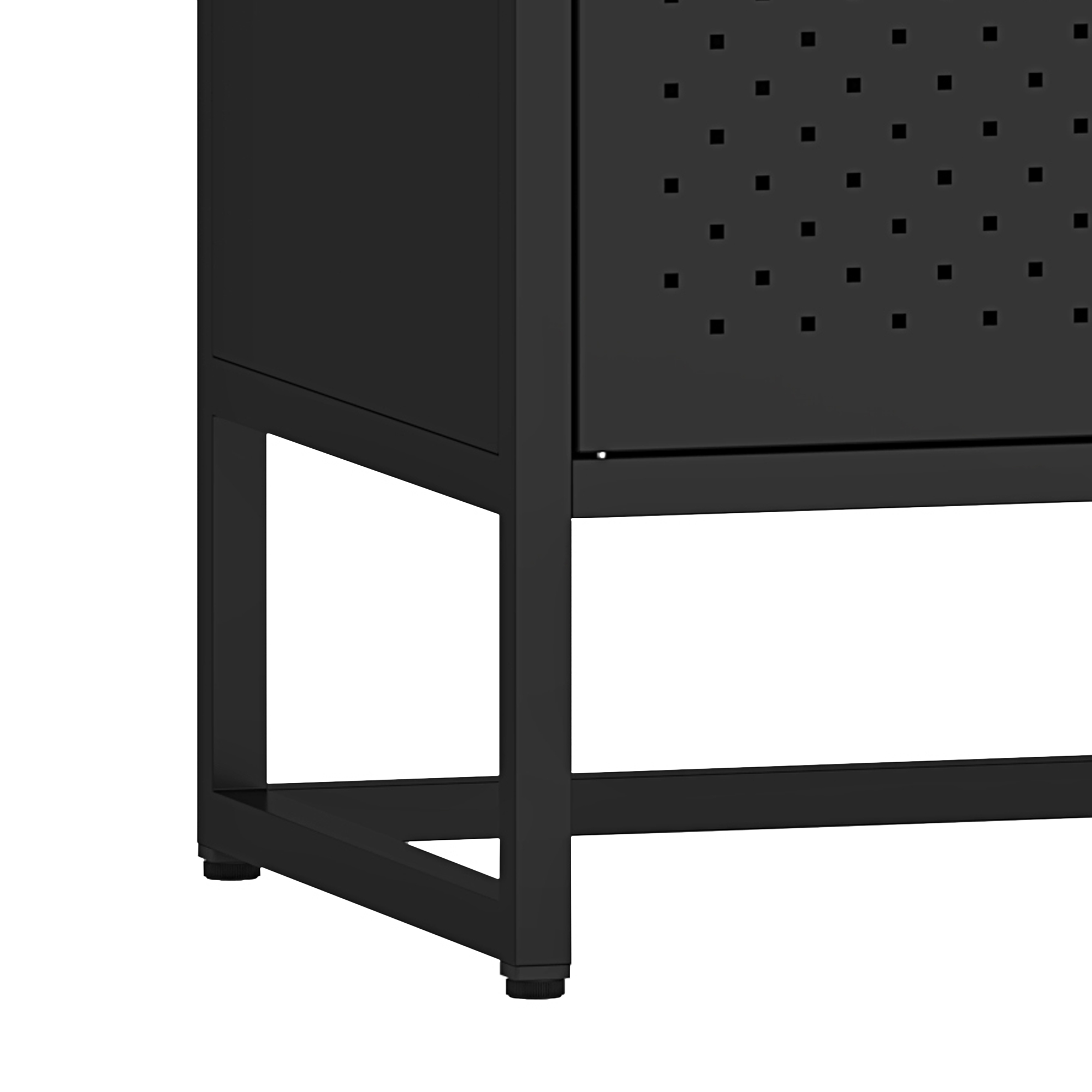 TV Möbel Metall AMET 120 x 55 cm schwarz